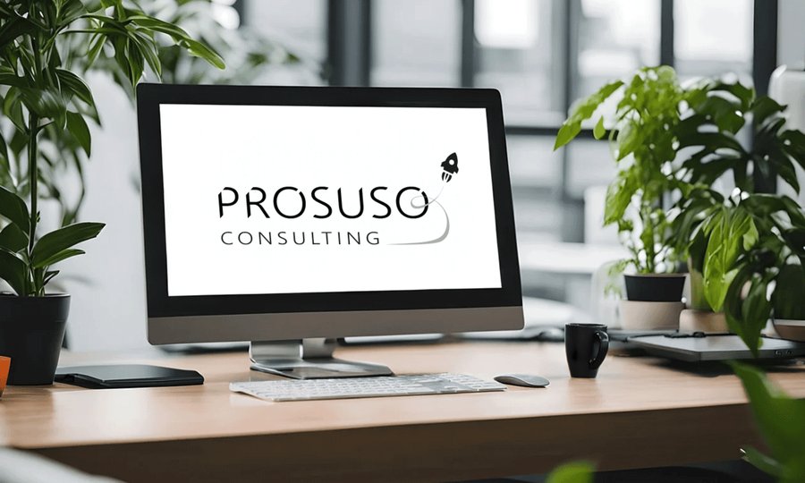 Prosuso Consulting Markenauftritt am Arbeitsplatz